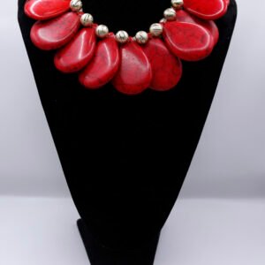 BEAD-LEAFY-CORAL-BEADS-WITH-GOLD-BALLS-WITHOUT-WRIST-BEADS